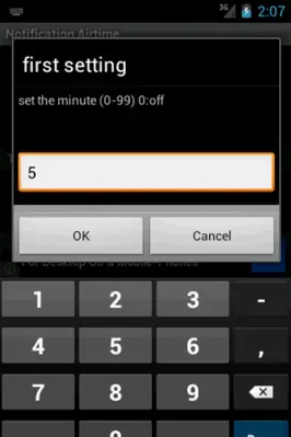 Notification Airtime android App screenshot 0