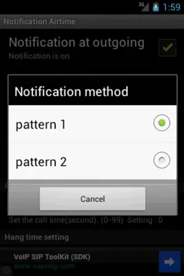 Notification Airtime android App screenshot 3